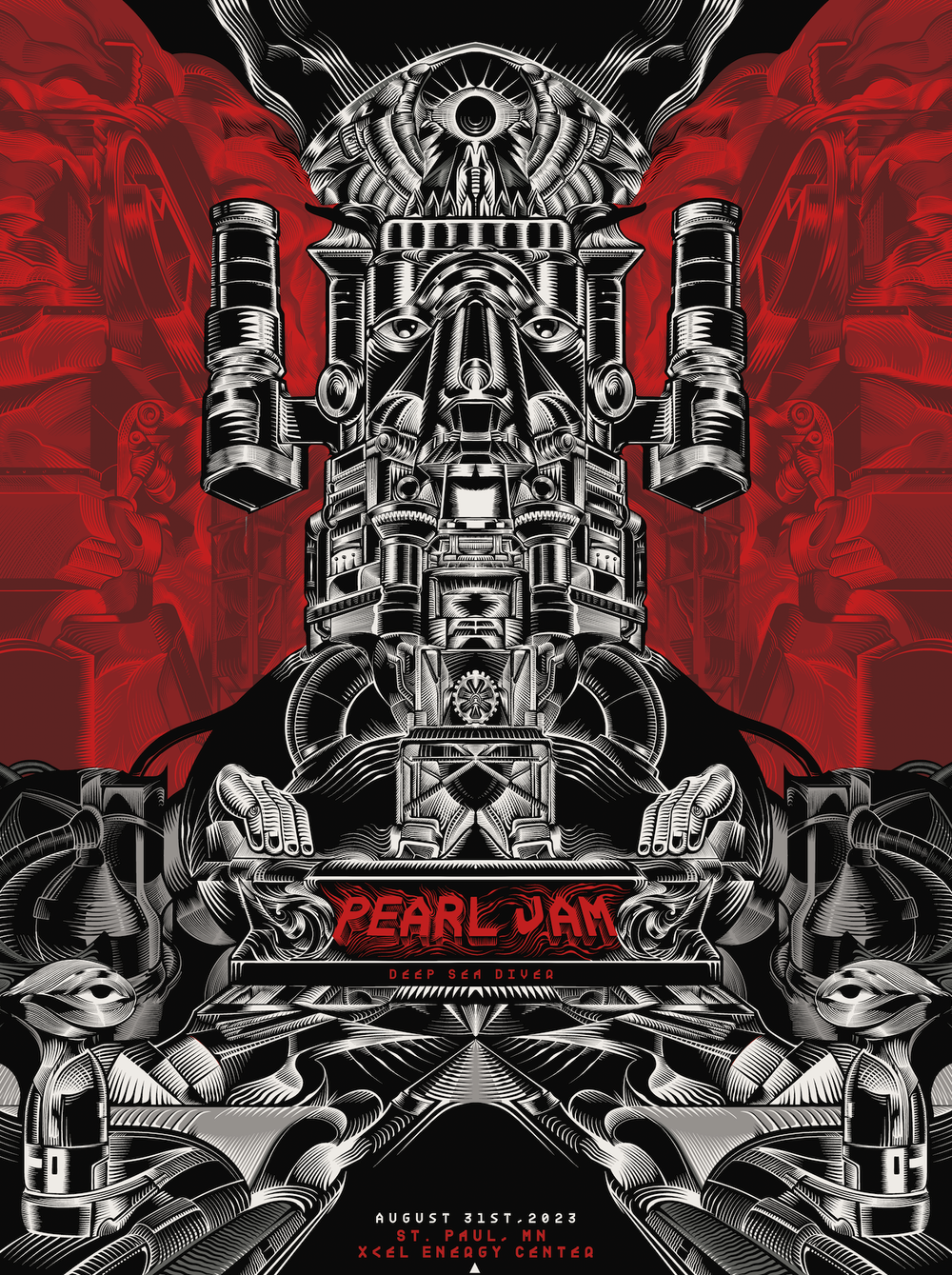 2023 Pearl Jam St. Paul 8/31 Event Poster | Ten Club LLC