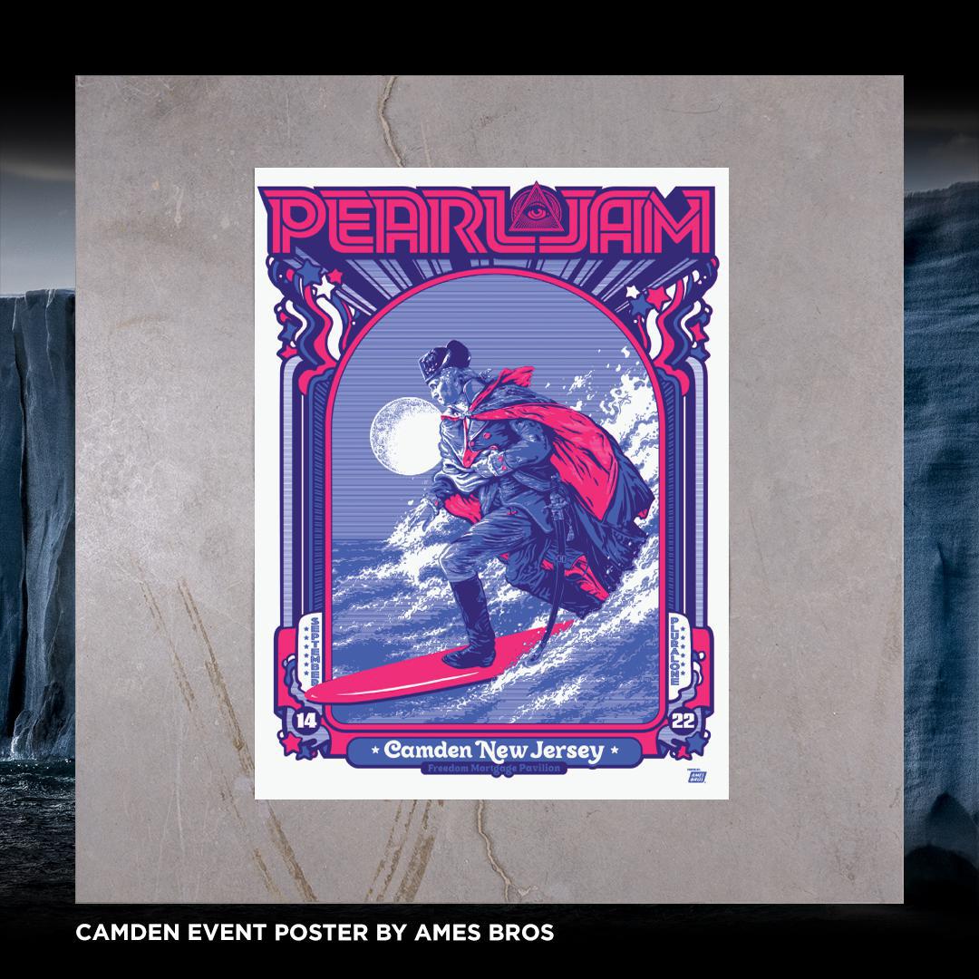 2022 Pearl Jam Camden 9/14 Event Poster - Auction | Ten Club LLC