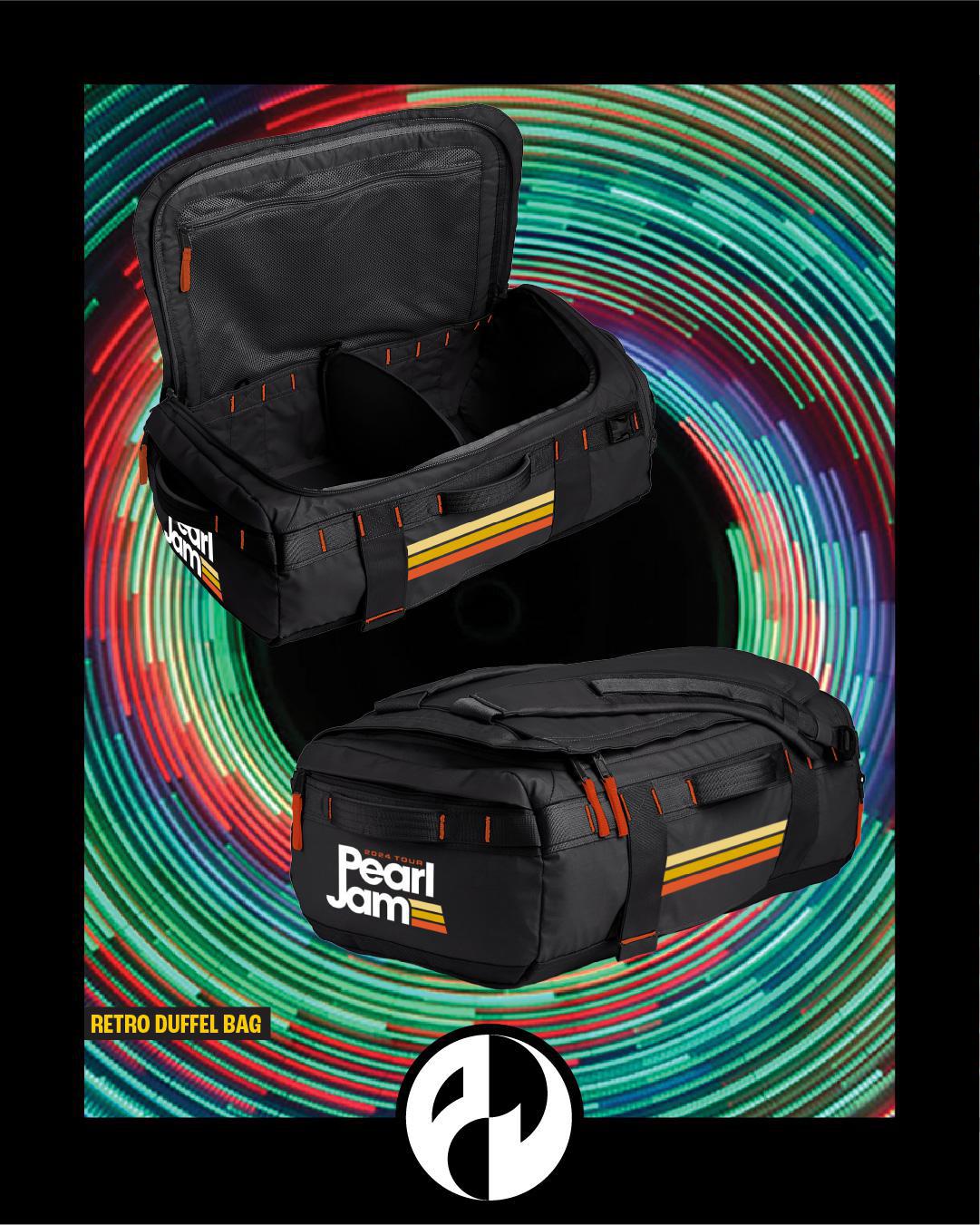 pearl jam patagonia backpack Pearl Jam Dark Matter Tour Retro Duffel Bag