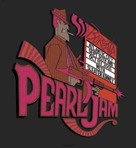 2005 Pearl Jam Atlantic City Poster - Auction | Ten Club LLC