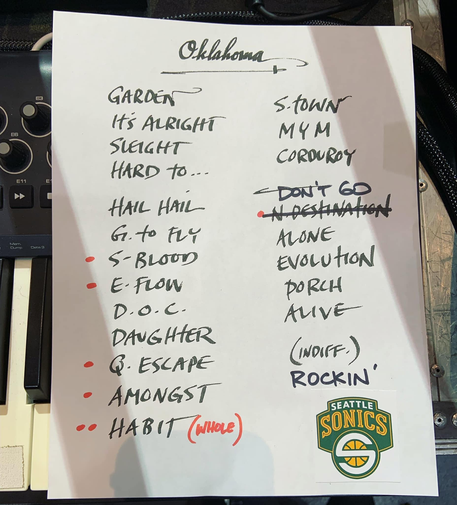 Oklahoma City 9/20/2022 Bootleg CD | Ten Club LLC
