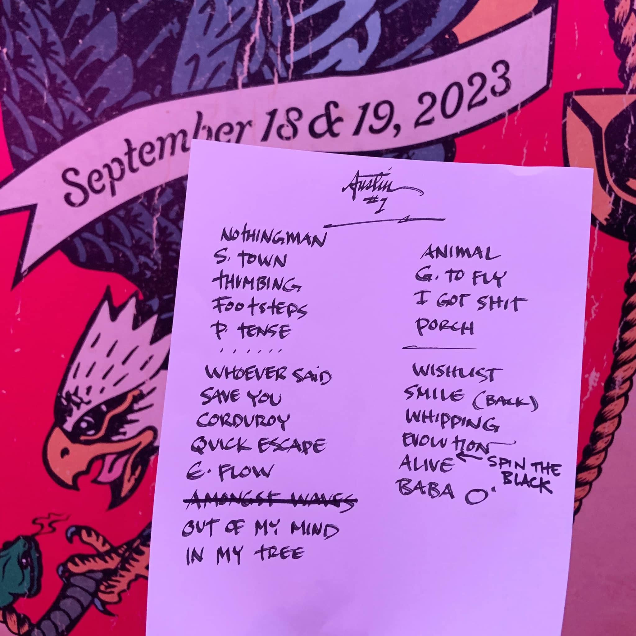 Austin 9/18/2023 Bootleg CD | Ten Club LLC