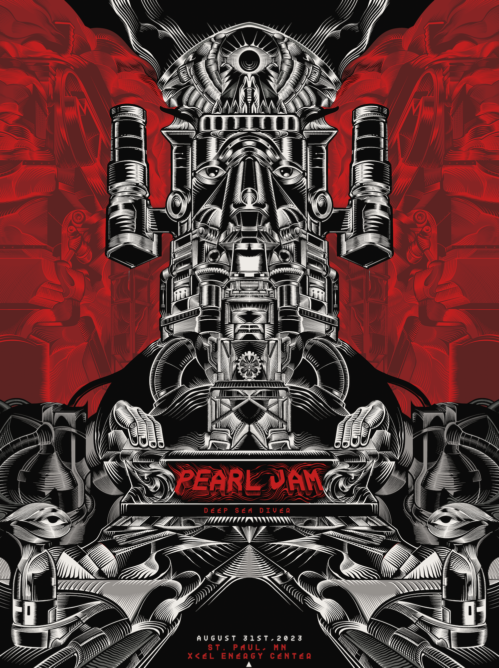 2023 Pearl Jam St. Paul 8/31 Event Poster