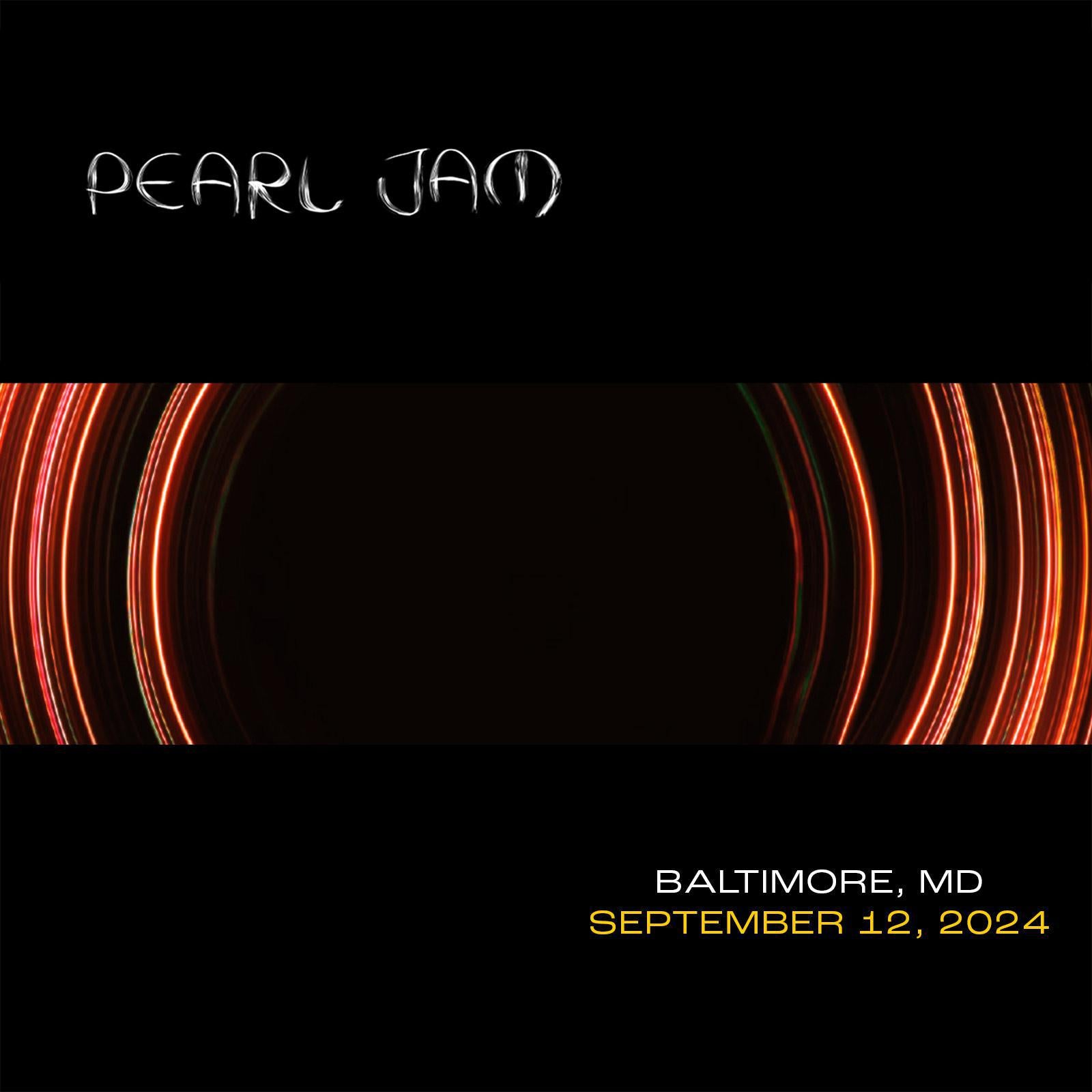 Baltimore 9/12/2024 Bootleg CD | Ten Club LLC