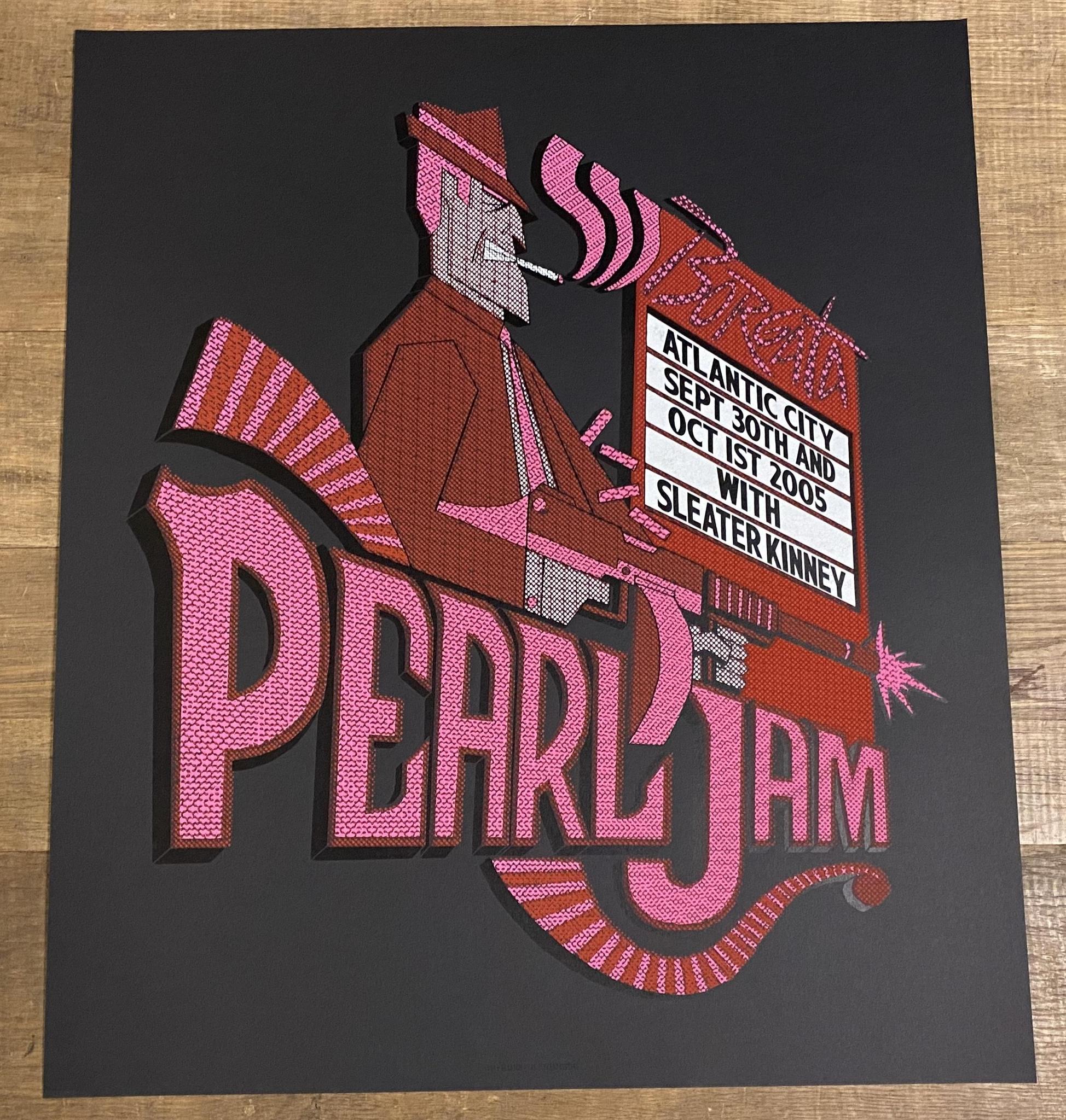 2005 Pearl Jam Atlantic City Poster - Auction | Ten Club LLC