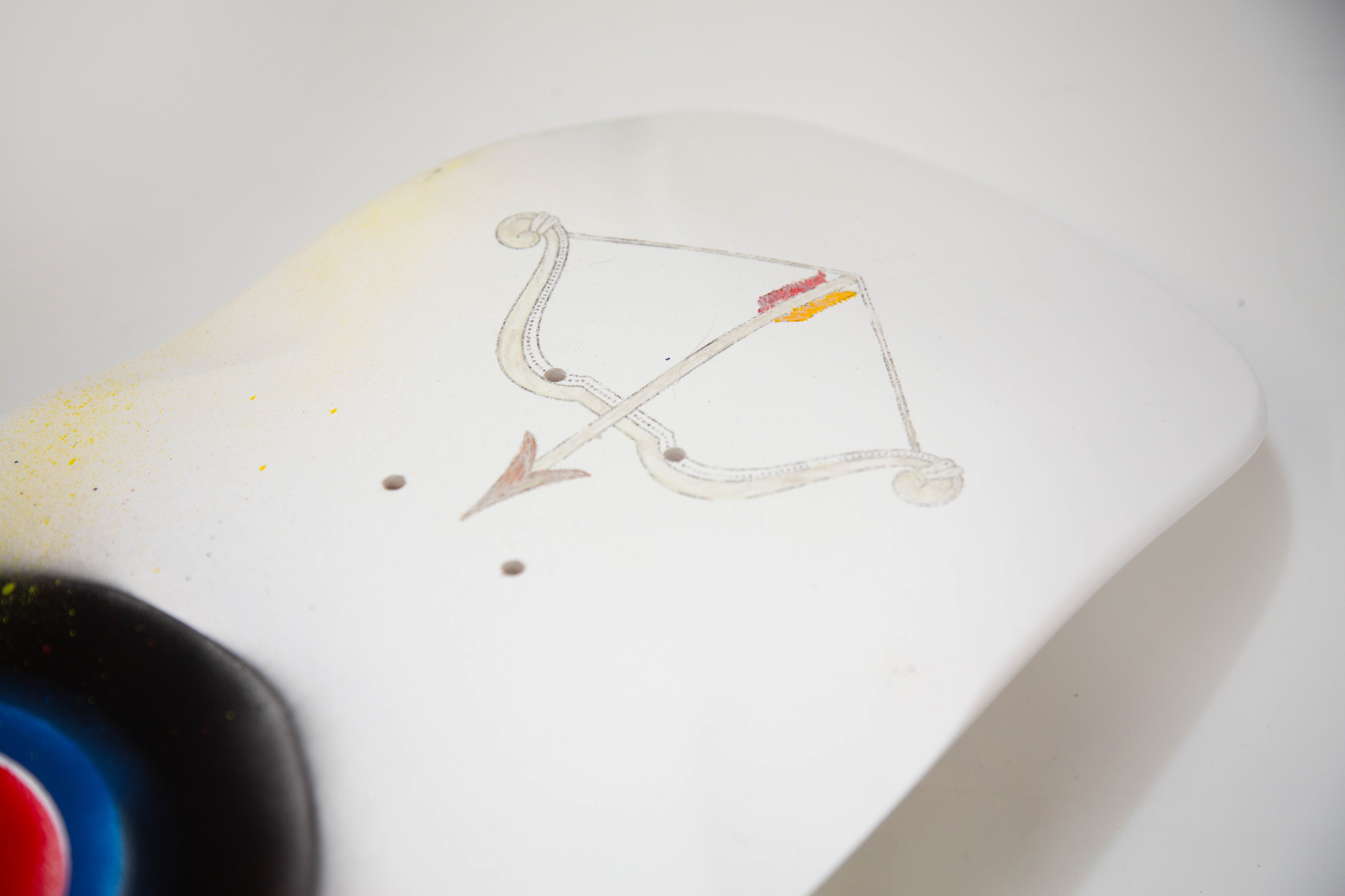 'Middle of Nowhere' A skateboard art benefit for Montana Pool Service Deck - Mark X Farina