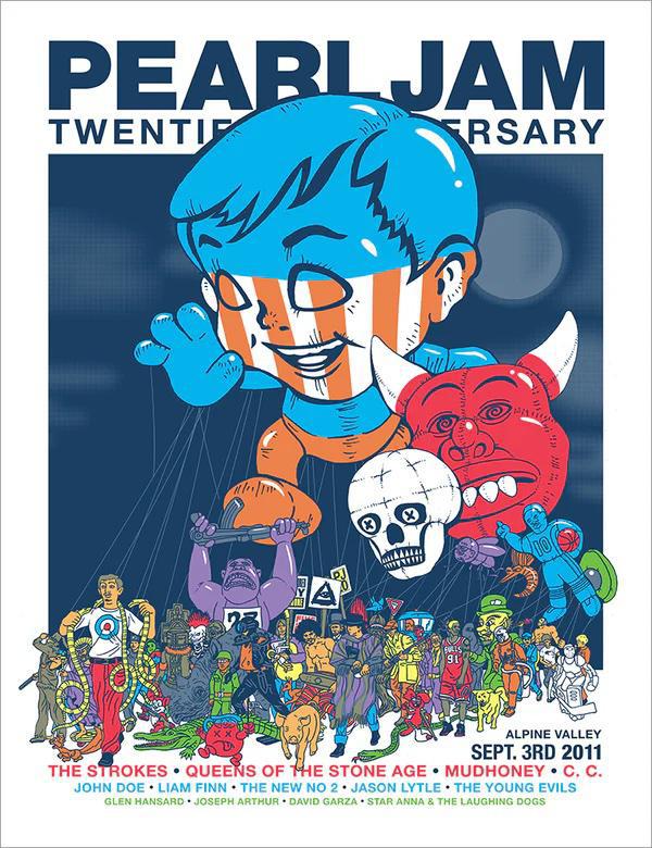 2011 Pearl Jam 9/3 PJ20 Ames Bros Blue Variant- Auction | Ten Club LLC