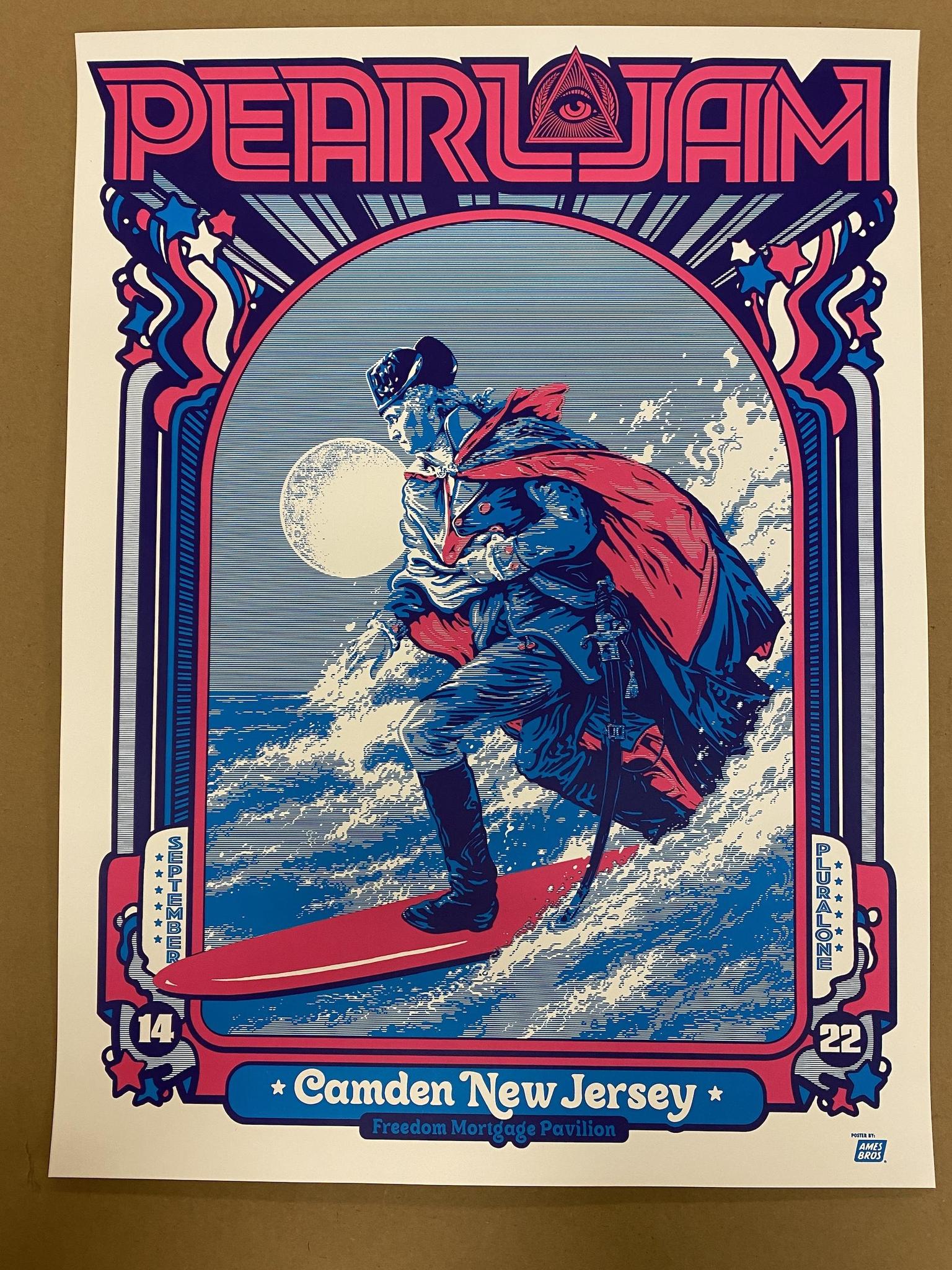 2022 Pearl Jam Camden 9/14 Event Poster - Auction | Ten Club LLC