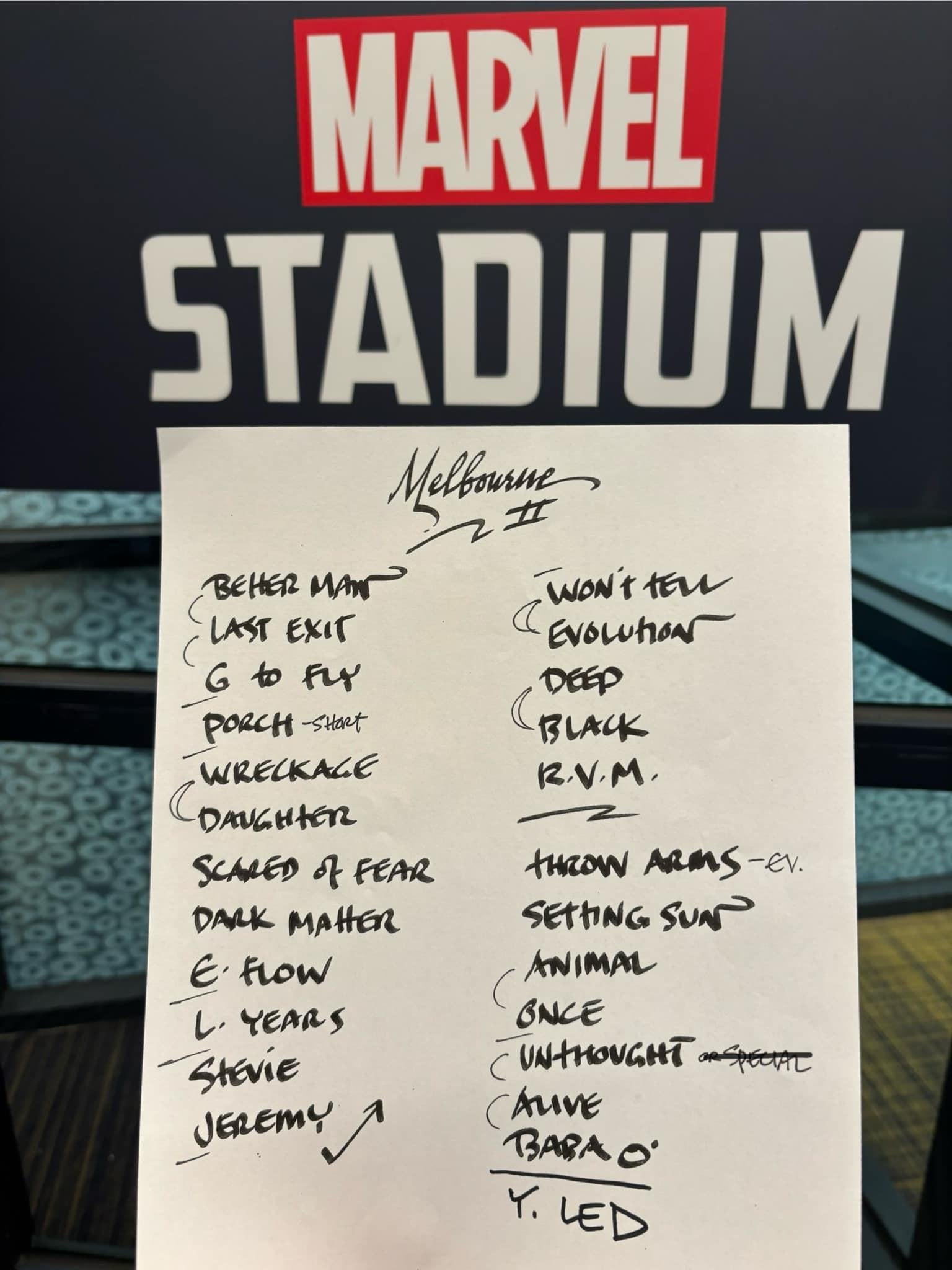 Melbourne 11/18/2024 Bootleg CD | Ten Club LLC