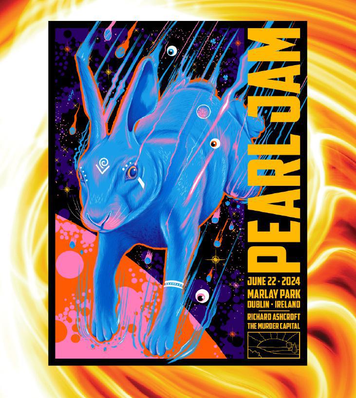 2024 Pearl Jam Dublin 6/22 Event Poster