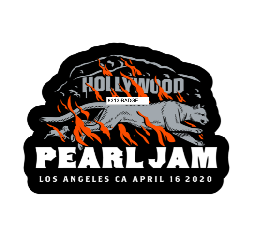 2020 PEARL JAM 4/16 LOS ANGELES STICKER