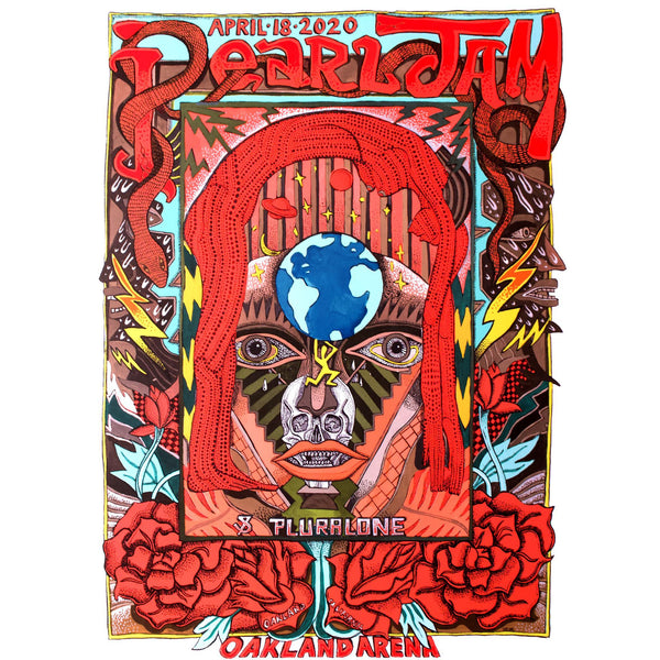 2020 PEARL JAM 4/18 OAKLAND EVENT POSTER