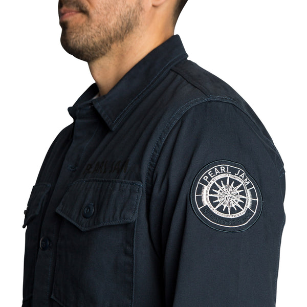 PEARL JAM x BRKNarrows SEAFARER SHIRT NAVY - L – Ten Club LLC