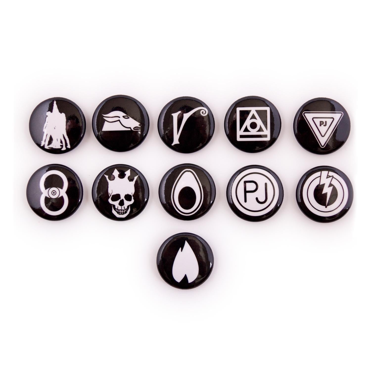2021 PEARL JAM ICON BUTTONS