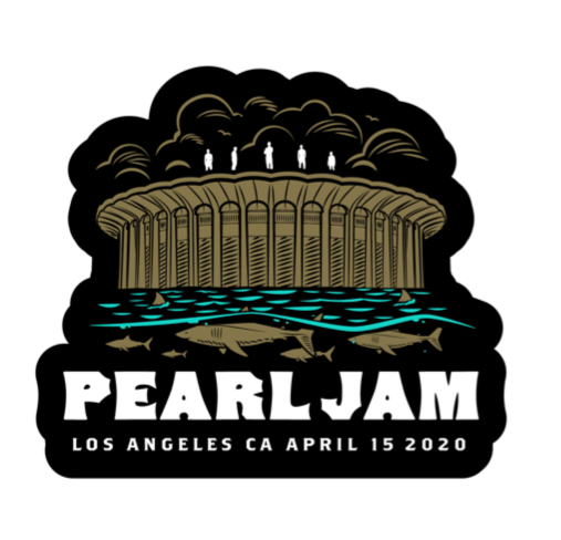 2020 PEARL JAM 4/15 LOS ANGELES STICKER