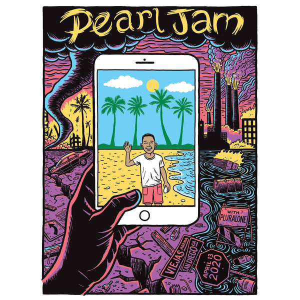 2020 PEARL JAM 4/13 SAN DIEGO EVENT POSTER