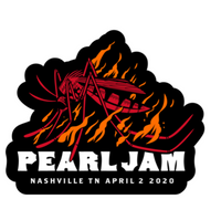 2020 PEARL JAM 4/2 NASHVILLE STICKER