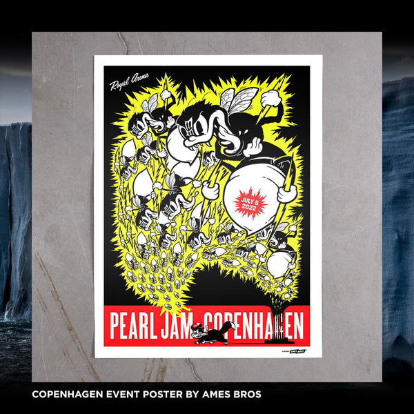 2022 Pearl Jam Copenhagen 7/5 Tour Poster