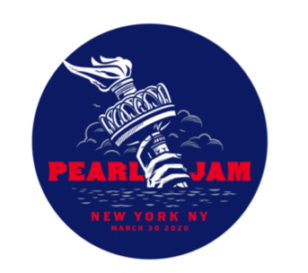 2020 PEARL JAM 3/30 NEW YORK BADGE
