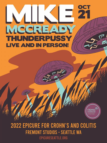 Mike McCready and Thunderpussy Epicure for CCFA Event Poster