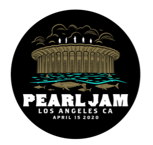 2020 PEARL JAM 4/15 LOS ANGELES BADGE