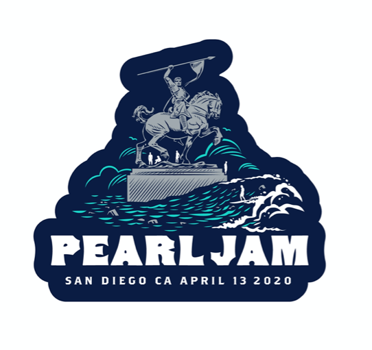 2020 PEARL JAM 4/13 SAN DIEGO STICKER
