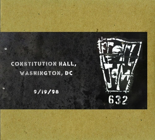 DC VAULT SHOW #3 CONSTITUTION HALL 9/19/1998 CD