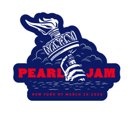 2020 PEARL JAM 3/30 NEW YORK STICKER