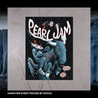 2022 Pearl Jam Hamilton 9/6 Event Poster